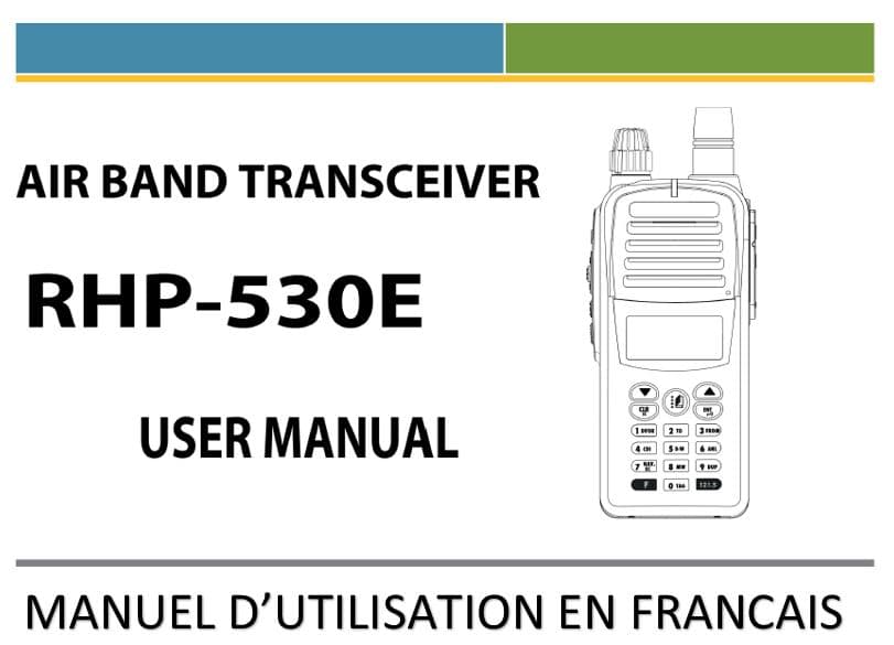 Manuel RHP-530 Traduction Française